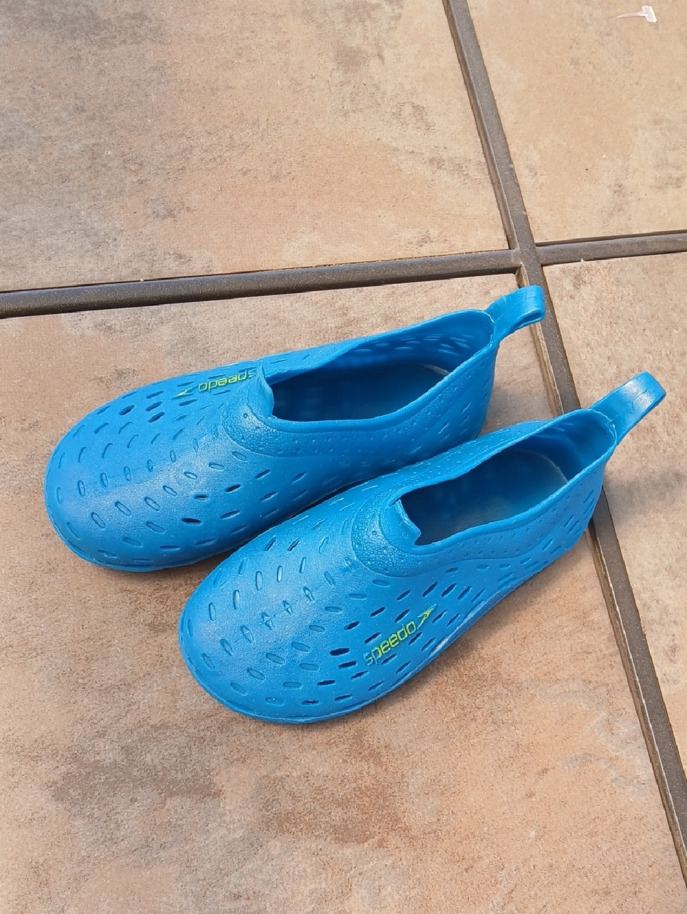Speedo Kids Bright Blue Slip-On Water Shoes  - Size 7/8